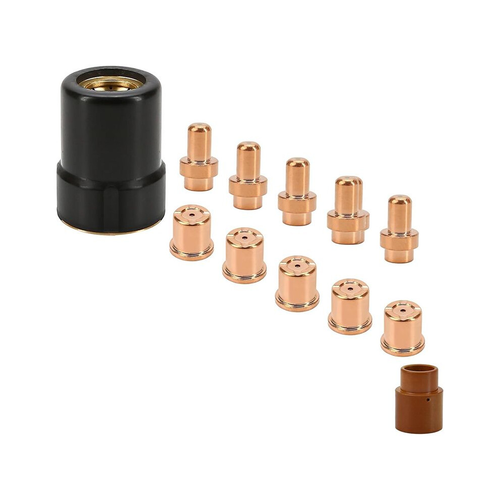 12Pcs Plasma Electrode Cutter Tips Kit Cutting Consumable Compatible For Versa-Cut 40 Cutter Torch 4713032581985