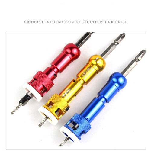 Woodworking Counterbore Drill Step Drill Wood Self-Tapping Screw Punch Holes Drill Bit Installation Tool C 2