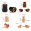 12Pcs Plasma Electrode Cutter Tips Kit Cutting Consumable Compatible for Versa-Cut 40 Cutter Torch 7