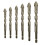 Four-Flute Sawtooth Eccentric Drill Bit, Multifunction Drill Bit Set, High Hardness Skewed  Eccentric Drill Bits 1