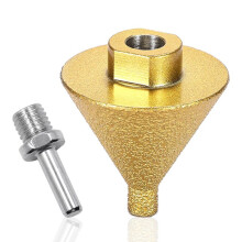 Diamond Beveling Chamfer Bit 0-2 Inch (50mm),Countersink Drill Bit for Tile, Granite,M10 Thread for 100mm Angle Grinder