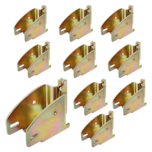 10PCS E-Track Wood  End Socket Accessories for 2x4 2x6, Add Removable Load Lock Bars to E-Track Cargo Area