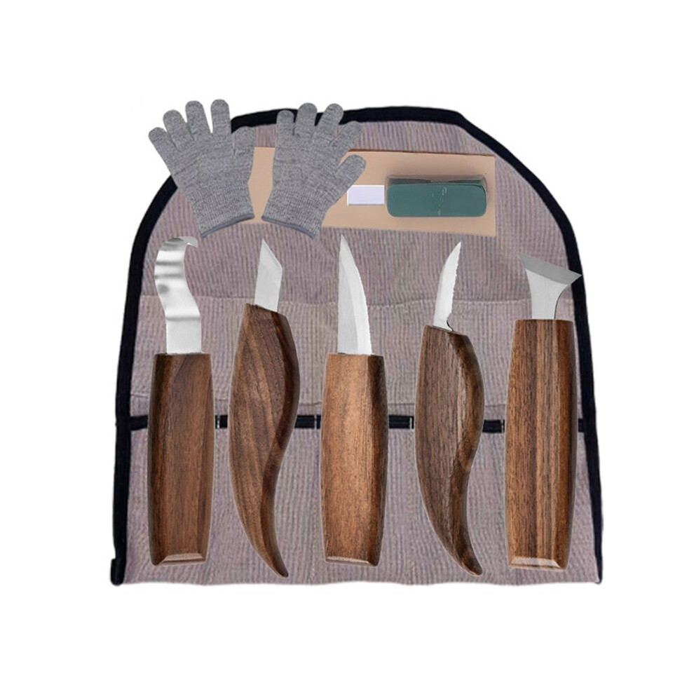 10 Pcs Chisel Carving Knife Set Woodcut Diy Hand Wood Carving Tools Woodcarving Cutter Knives Hand Tools 4711634179692