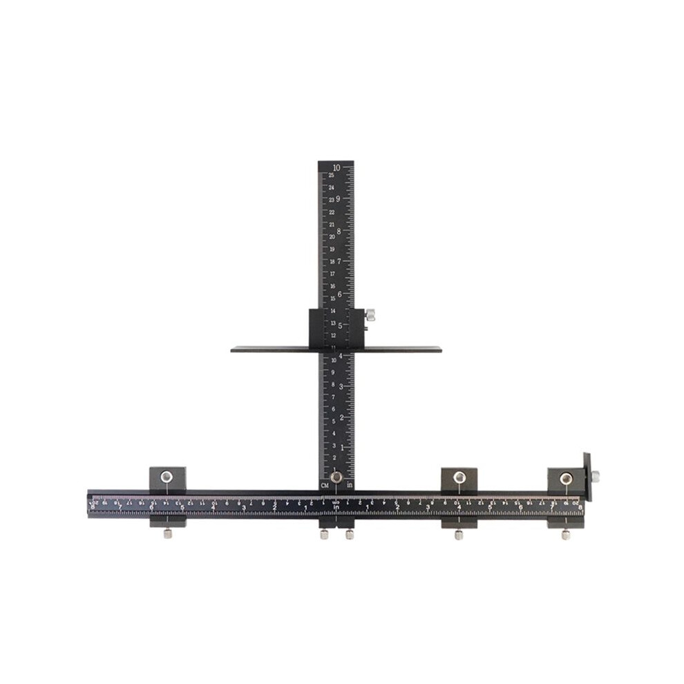 Jojomino Handle Punch Locator Adjustable Cabinet Hardware Jig Cabinet Door Handle Positioning Punch Handle Drill Guide Locator,A