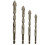 4PCS Four-Flute Sawtooth Eccentric Drill Bit, High Hardness Skewed- Eccentric Drill Bits,6mm+8mm+10mm+12mm 1