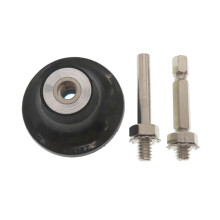 2 Inch Disc Pad Holder with 1/4Inch Shank Round Hex for Drill Die Grinder Polishing Quick Change Sanding Discs