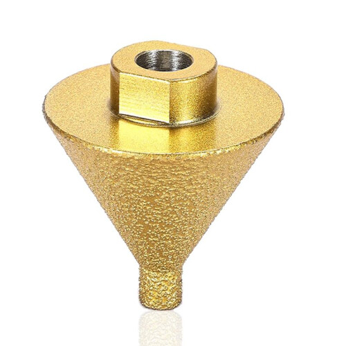 Diamond Beveling Chamfer Bit 0-2 Inch (50mm),Countersink Drill Bit for Tile, Granite,M10 Thread for 100mm Angle Grinder 1