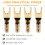 4PCS Pure Copper Y Spade Connector Plug,Fork Connectors Plug,Loudspeaker Cable Connector Plug 2