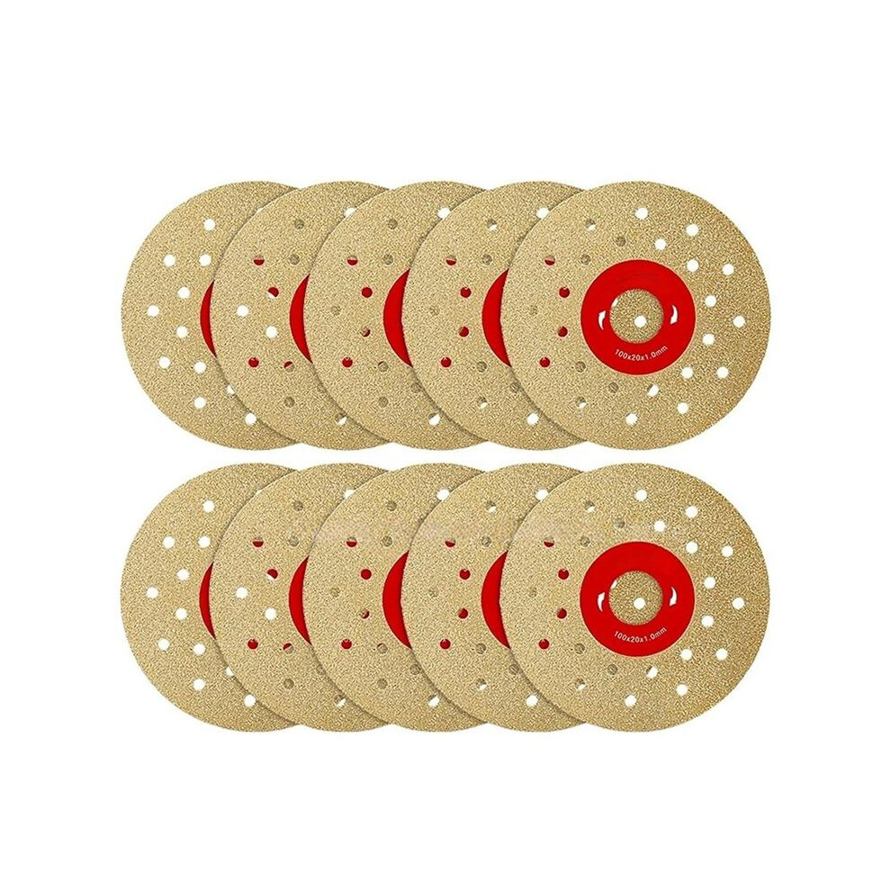 4 Inch Diamond Cutting Disc Angle Grinder Grinding Wheel Slab Ceramic Tiles Marble Porcelain Grinding Cutting Disc,10Pcs 6033051036401