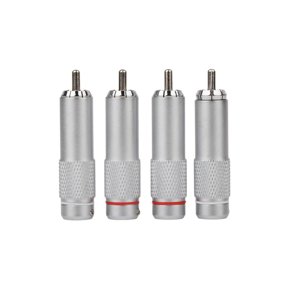 4Pcs Rca Plug Connector Rca Audio Plug Rca Terminal For Diy Hifi Audio Cable Speaker Accessories 4713062036523