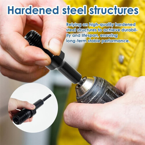 1-1/4In-7 Male Thread to SDS MAX Shank Core Drill Bit Adapter,Convenient Converter for Coring Drilling,Core Bits Adapter 1