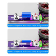 New 20A 4-Wrie Battery Tests Stand 18650 Internal Resistance Capacity Tester Fixture Current Voltage Meter Detection BOX