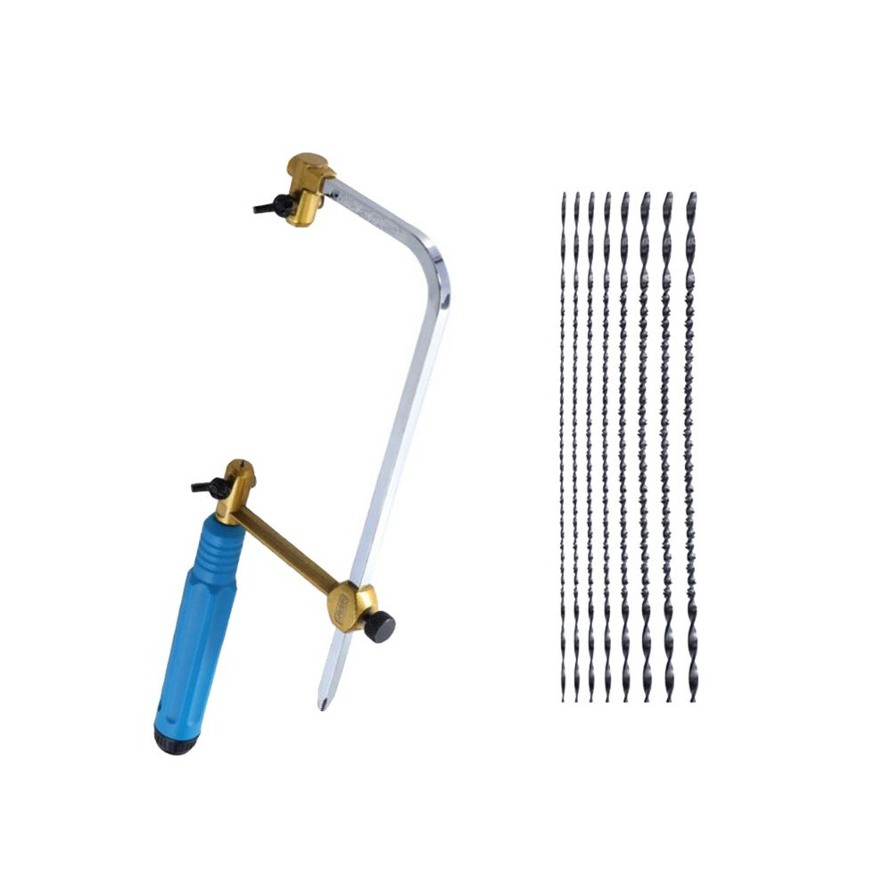 Adjustable Frame Sawbow U-Shape Coping Jig Saw For Jewelry Diy Tool With Spiral Blades Tool Hand Saw With 8 Blade 6033017076199