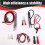 Multimeter Test Leads Kit Replaceable Multimeter Test Probe Wire Professional Electrical Testing Set 5