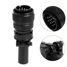 Welding Tool 14 Pin Aviation Socket Connector Male Plug for Miller Welding Tool Accessories Black