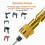 5pcs Countersink Drill Bit Set with 1/4in Release HexShank,Adjustable Woodworking Drill Bit Set for Carpentry Screw Hole 6
