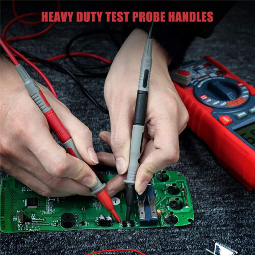 8Pcs Multimeter Test-Leads Set with Alligator Clips and AM33D 2000 Counts Multimeter 2