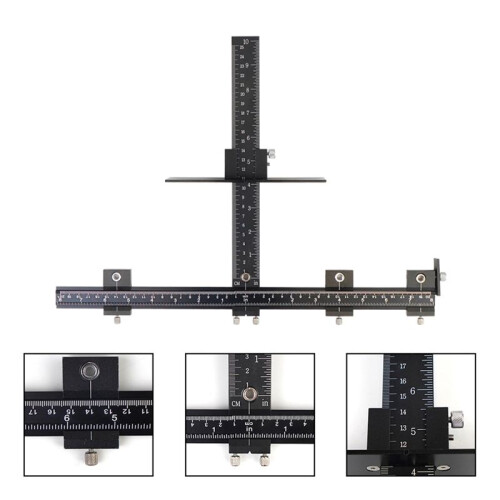 Handle Punch Locator Adjustable Cabinet Hardware Jig Cabinet Door Handle Positioning Punch Handle Drill Guide Locator,A 2