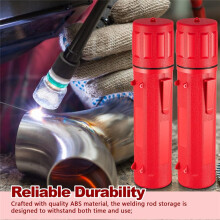 4 Tubes de Rangement pour Tiges D'Électrodes 14 Pouces Stockage de Tiges de Soudage Conteneur de Tiges de Soudage Étanche à L'Air Rouge