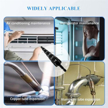 HVAC Repair Tool+Bit Holder,Air Conditioner Copper Pipe Flaring Tool Bit 1/4in,3/8in,1/2in,5/8in,3/4in and 7/8in Bits