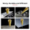 Step Drill Bit Set, 3Pcs Titanium Step Drill Bits, Metric 4mm to 32mm Drill Cone Bits for Metal, Wood, PVC C 5