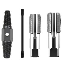 Double- Screw Extractor Drill Bits Set Damaged Water Pipe Broken Bolt Screw Remover Tools Faucet Valve Thread Repair