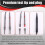 Multimeter Test Leads Kit Replaceable Multimeter Test Probe Wire Professional Electrical Testing Set 6