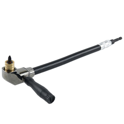 Right Angle Flex Shaft Drill Extension Attachment 90Degree Adjustable Flexible Bits Screwdriver Adapter Woodworking Tool 2