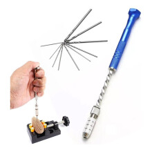Pin Vise Hand Drills Bits Set with 0.8-3 mm Micro-Type Twist Drill Bits