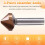 Countersunk Drill Bit 3-Flutes 90-Degrees Chamfering Cutter Tungsten Steel Carbide Single  Reaming Drill 30mm 2