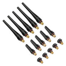 Conjunto de 3 Tampas Traseiras de Soldagem de Alta Qualidade, Acessórios WP-17/18/26 de Cobre Preto