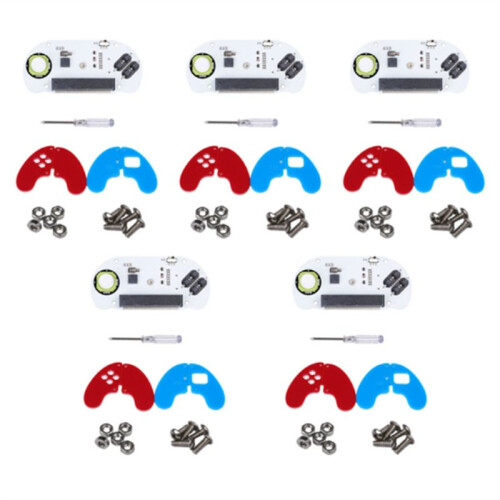 5PCS For Micro-Bit Electronic Joystick:Bit V2 Kit Acrylic Case -Board Buzzer+Vibration Motor Microbit Controller