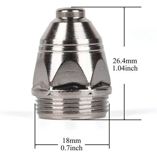 25PCS P80 Plasma Consumables, P80 Plasma Cutter Torch Kits Electrodes Tips Cups 2