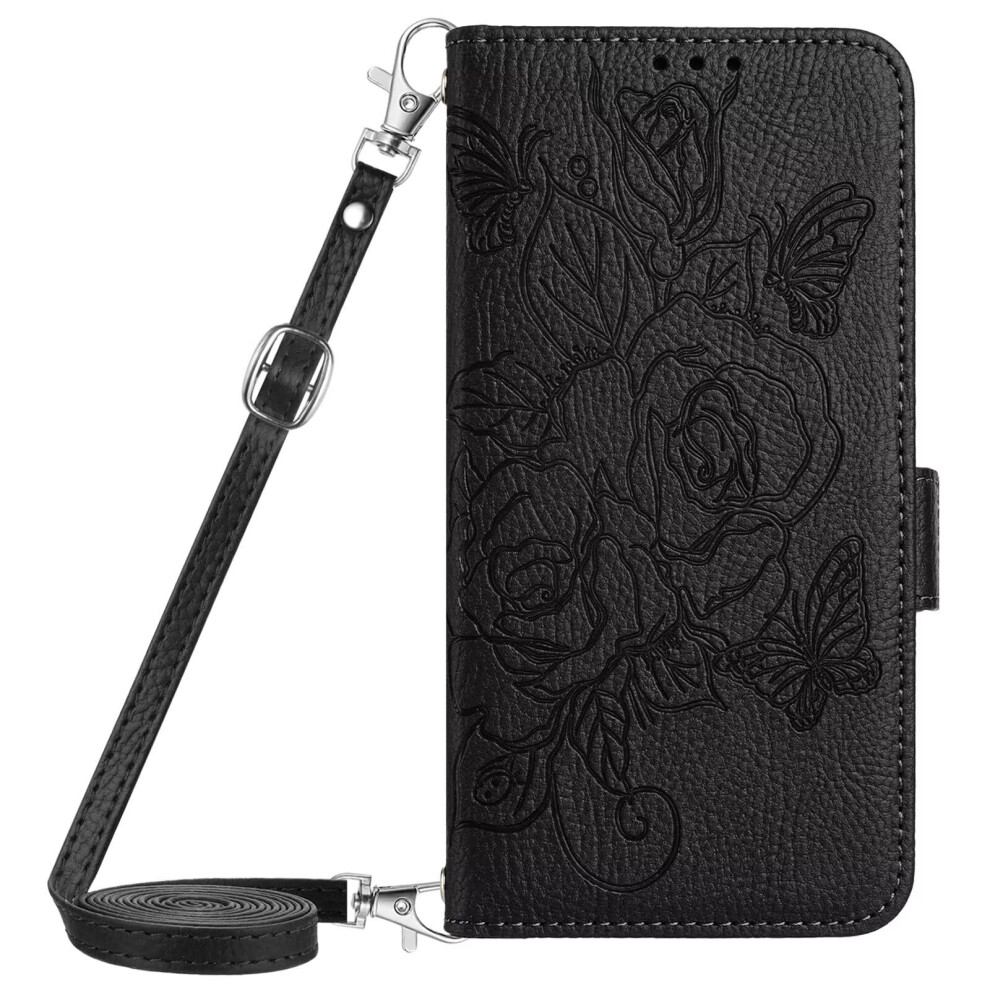 Pu Leather Wallet Case For Infinix Note 40 Pro 4G 5G, Magnetic Folio With Card Slots Kickstand And Rfid Blocking Black 9330225980407