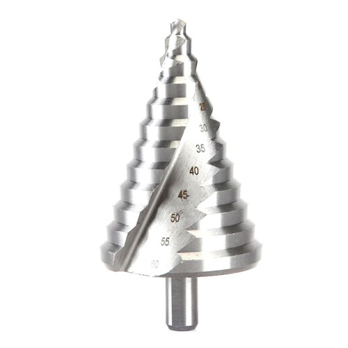 6-60mm Step Drill Bit Spiral  Pagoda Hole Metal Sheet Cone Drill Bit Triangular Shank Step Hole Opener Reamer