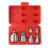 6pc Socket Converter Adaptor Set Sleeve Adapter 1/2,3/8,1/4 Interchangeable Adapter Ratchet Wrench Attachment 1