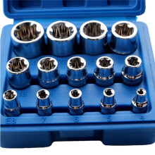 14PCS Female E Star Torx Socket Set E4-E24 E-Torx External Hex Socket Insert Nut