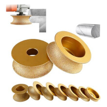 Diamantslijpschijf, 3 Inch Profiel Handdiamantwiel, Ronde Droge Vacuümgesoldeerde Diamantslijpschijf (25 Mm)