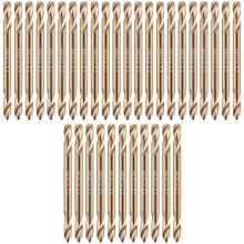 Cobalt Drill Bits Double End Drill Bits for Hardened Steel Wood Cast High Speed Metal Drill Bit(3/16 Inch, 30 Pcs)