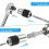 2PCS Tap Socket Set, Extraction Tool with Adjustable ,Versatile Sturdy Drive Tap Sockets, 3/8 Inch Drive Tap Sockets 4