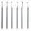 6 Peças de Rebarbas de Copo Redondo de 1,8 mm - Brocas Redondas de Fio de Haste de 3/32 Polegadas para Fabricação de Lapidação 2