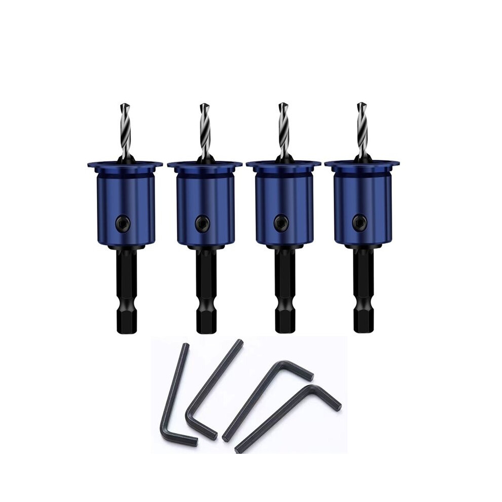 8Mm Shank Countersunk Drill Bit Alloy Core Limiter Countersink Drill Router Bit Woodworking Drilling Hole 4711736314953