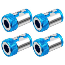 Magnetische Ring met Schroevendraaierkop, Upgrade-Magnetiseurschroef Verwijderbaar voor Zeskantschroevendraaier en Powerbits, 4 Stuks