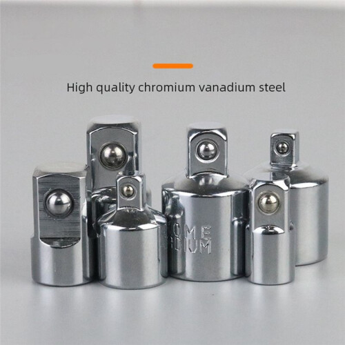 6pc Socket Converter Adaptor Set Sleeve Adapter 1/2,3/8,1/4 Interchangeable Adapter Ratchet Wrench Attachment