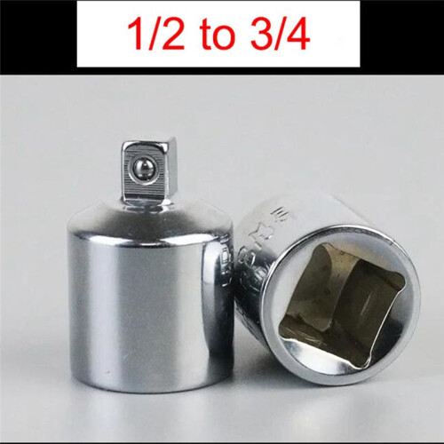 6pc Socket Converter Adaptor Set Sleeve Adapter 1/2,3/8,1/4 Interchangeable Adapter Ratchet Wrench Attachment