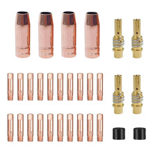 Mig 30-Pack MB15 15AK Welding Accessory Kit, Welding Contact Tips 0.035inch,Gas Nozzle/Contact Tip Holder