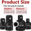 Impact Socket Reducer and Adapter Set, Steel Impact Adapter Set, Breaker Bar Wrench Conversion Kit Mechanics Tools B 6