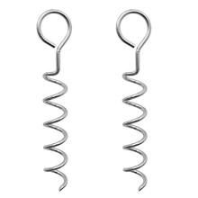 Trampoline Stakes,Corkscrew Shape Trampoline Anchor Kit Steel Spiral Stakes,Ground Stake for Trampolines Tents Swing,B