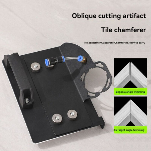 100 Type Angle Grinder Stand for Tile 45 Chamfer Cutting Metal Ceramic Tile Chamfering Frame Chamferer Tools Black 1
