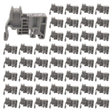 E/Uk Din Rail Terminal Blocks End Stopper Bracket Grey,Terminal Block Connector(Pack of 500)
